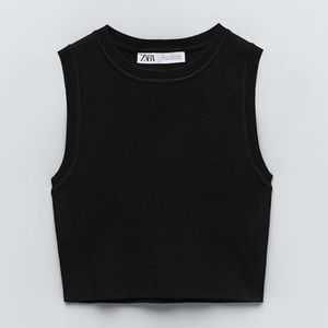 ZARA - cropped knit top
